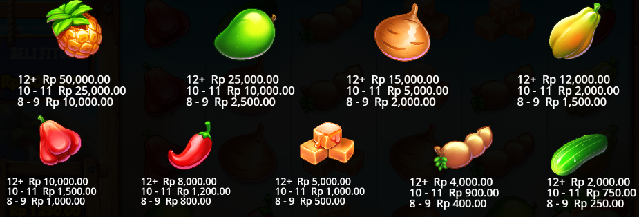 simbol rujak bonanza